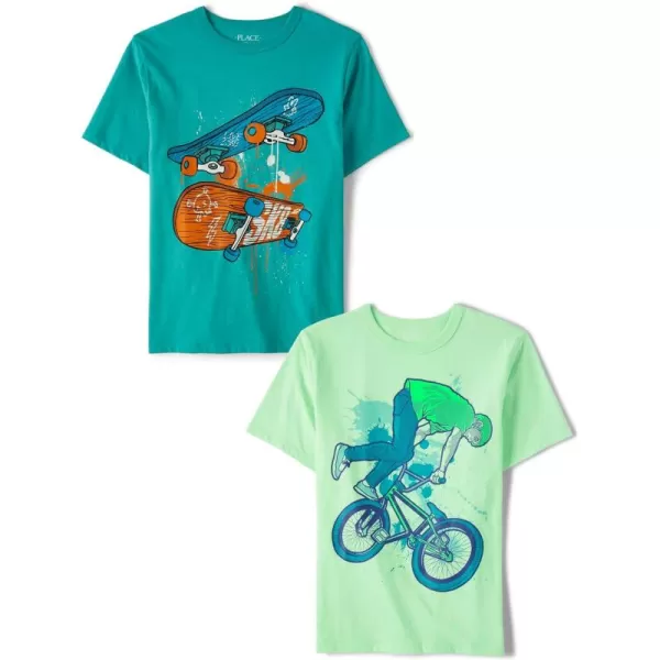 The Children's Place Baby Boys' Long Sleeve Christmas Graphic T-Shirt