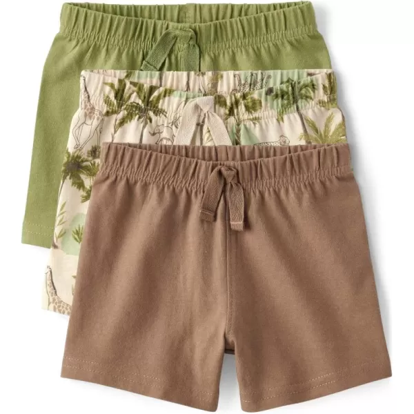 The Children's Place Baby Boys' and Newborn Cotton Pull on Everyday Shorts