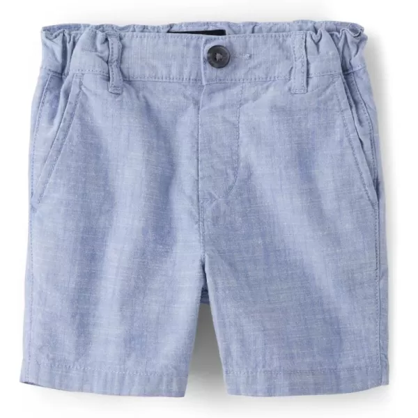 The Children's Place Baby Boys' and Toddler Twill Belted Chino Short