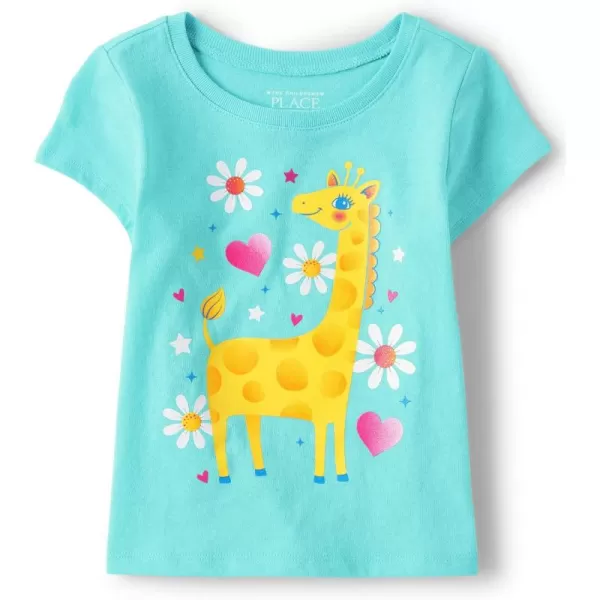 The Children's Place Baby Girls' Giraffe T-Shirt