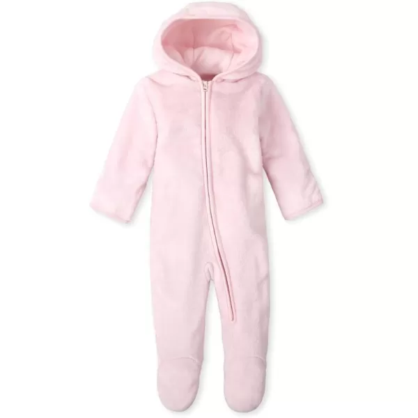 The Children's Place Baby-Girls Hoodie Zip-front Sherpa Bunting