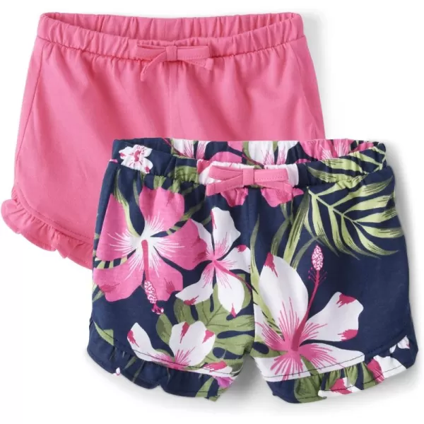 The Children's Place Baby Girls' Pull on Everyday Shorts 3 Pack