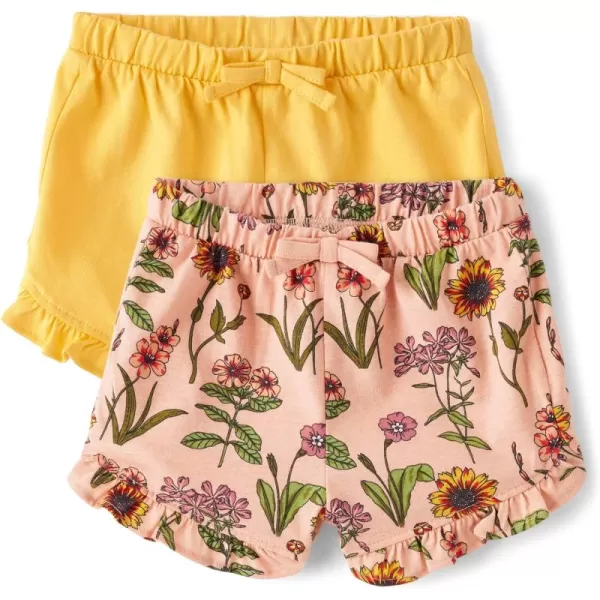 The Children's Place Baby Girls' and Newborn Cotton Pull on Everyday Shorts