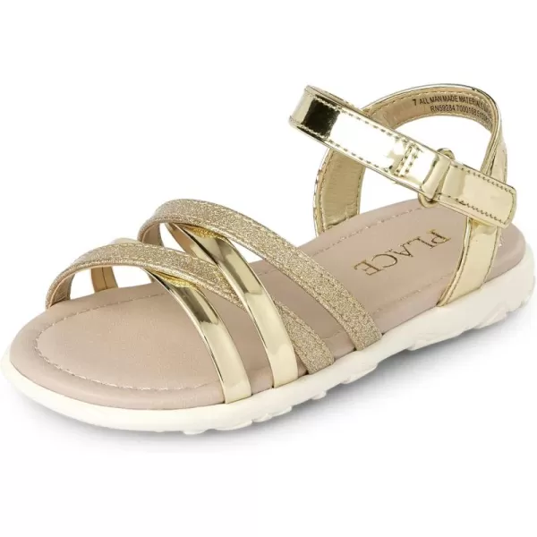 The Children's Place Baby-Girl's and Toddler Glitter Sandals
