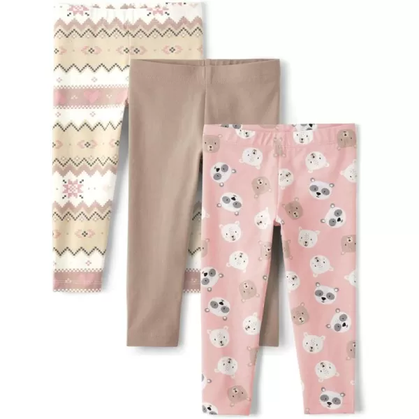 The Children's Place Baby Girls' and Toddler Leggings 3-Pack