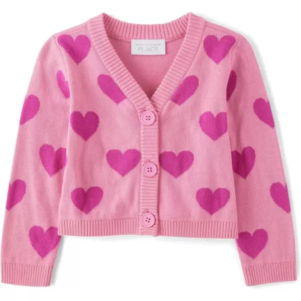 The Children's Place Baby Girls' and Toddler Long Sleeve Knit Button Cardigan