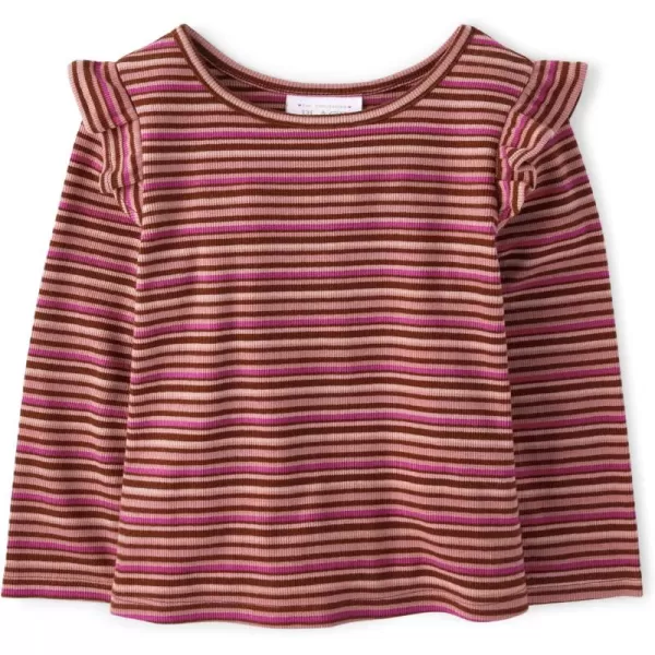 The Children's Place Baby Girls' and Toddler Long Sleeve Ruffle Top