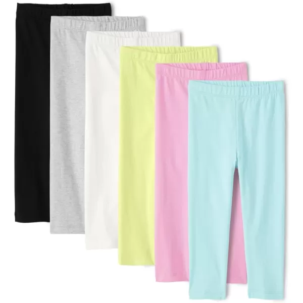 The Children's Place Baby Girls' and Toddler Multipack Capri Leggings