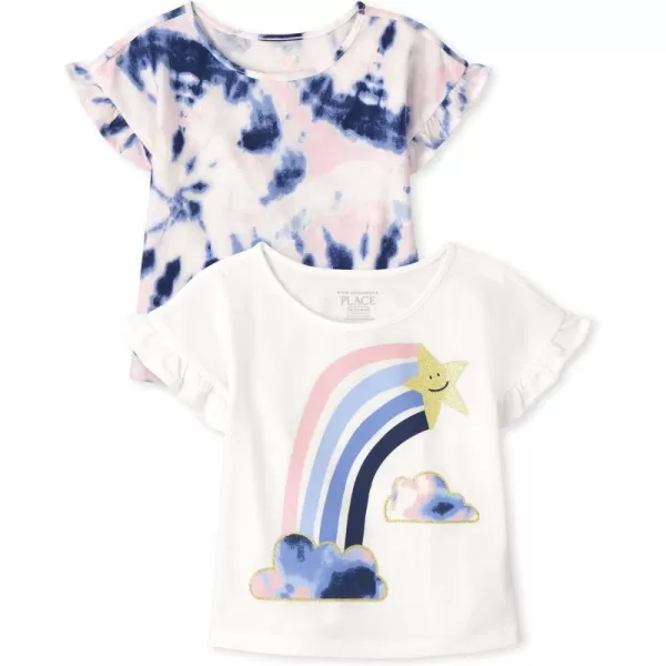 The Children's Place Baby Girls' and Toddler Short Sleeve Flutter Knit Shirts