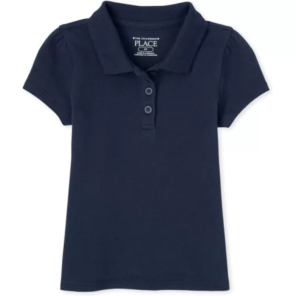 The Children's Place Baby Girls' and Toddler Short Sleeve Pique Polo