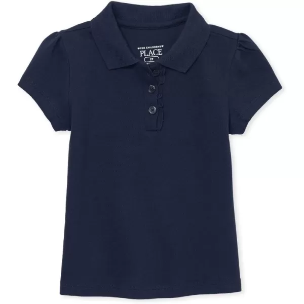 The Children's Place Baby Girls' and Toddler Short Sleeve Pique Polo