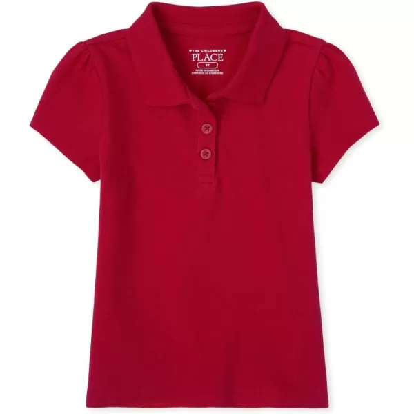 The Children's Place Baby Girls' and Toddler Short Sleeve Pique Polo