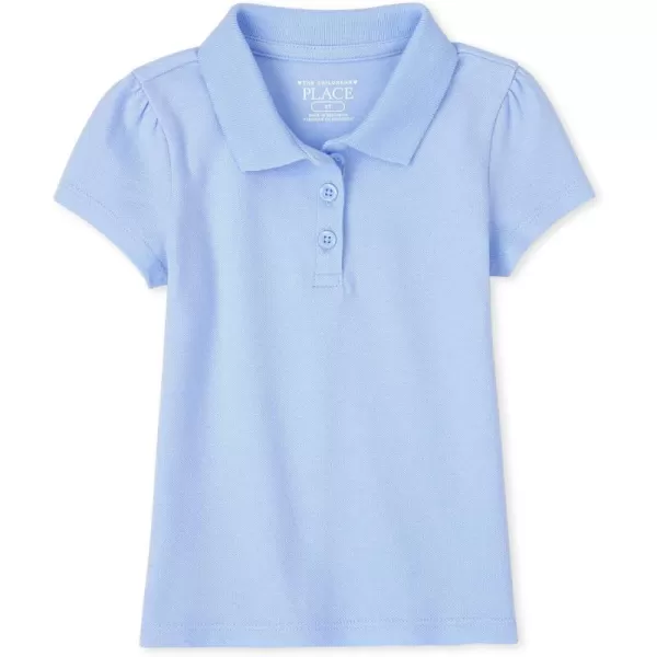The Children's Place Baby Girls' and Toddler Short Sleeve Pique Polo