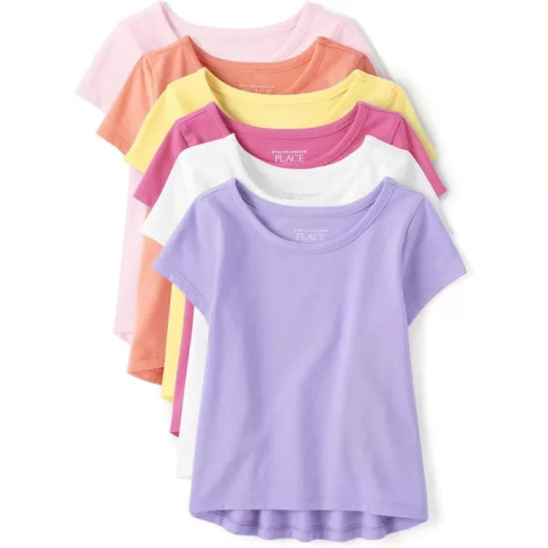 The Children's Place Baby Girls' and Toddler Short Sleeve Shirts