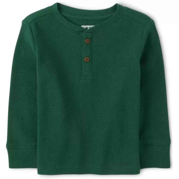 The Children's Place Baby Toddler Boys Long Sleeve Thermal Henley Top