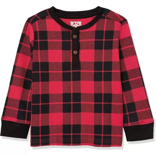 The Children's Place Baby Toddler Boys Long Sleeve Thermal Henley Top