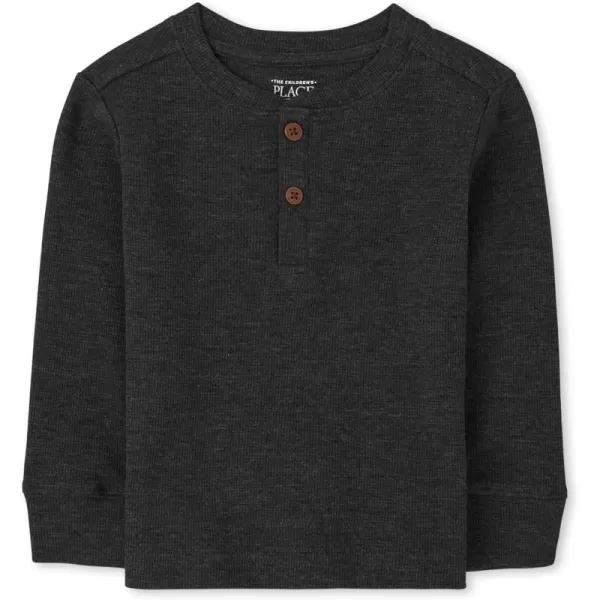 The Children's Place Baby Toddler Boys Long Sleeve Thermal Henley Top