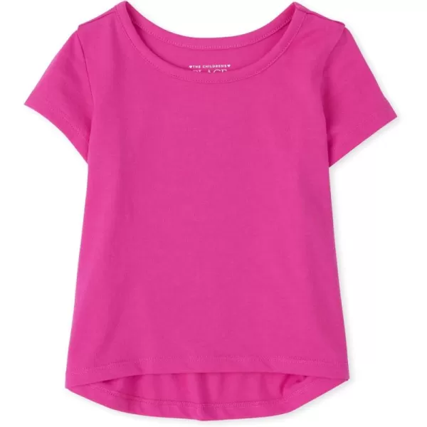 The Children's Place Baby and Toddler Girls High Low Basic Layering Tee