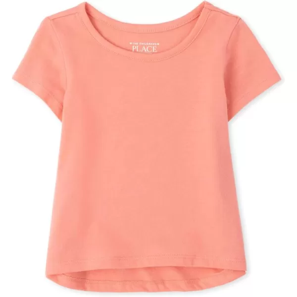 The Children's Place Baby and Toddler Girls High Low Basic Layering Tee