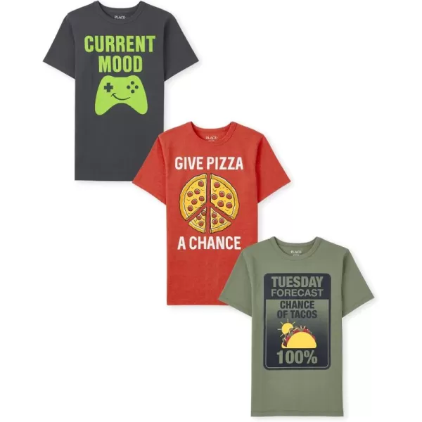 The Children's Place Boys Graphic Tee, Multipacks