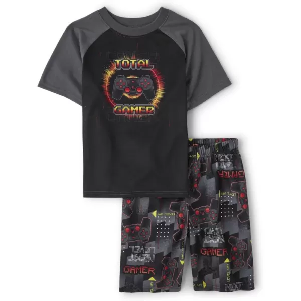 The Children's Place Boys' Short Sleeve 2 Piece Pajama Set