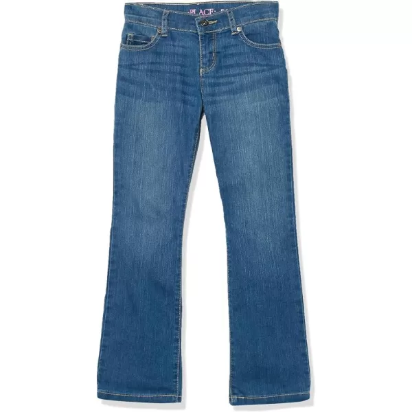 The Children's Place Girls' Basic Bootcut Jeans