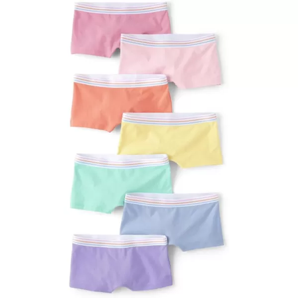 The Children's Place Girls' Cotton Boyshort Underwear Variety Pack