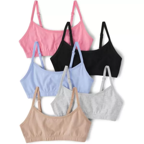 The Children's Place Girls' Cotton Bralette Adjustable Strap