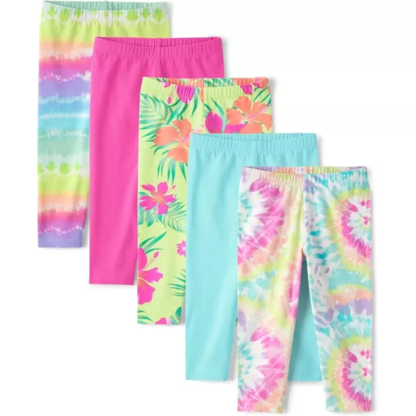 The Children's Place Girls' Printed Capri Leggings