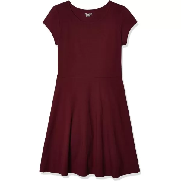 The Children's Place Girls Short Sleeve Basic Skater Dress