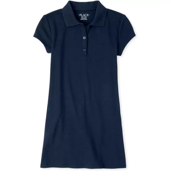 The Children's Place Girls' Short Sleeve Knit Polo Dress