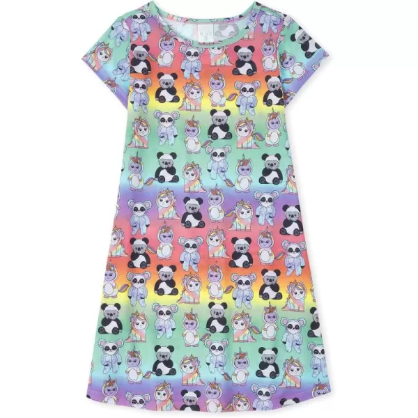 The Children's Place Girls' Single Short Sleeve Nightgowns