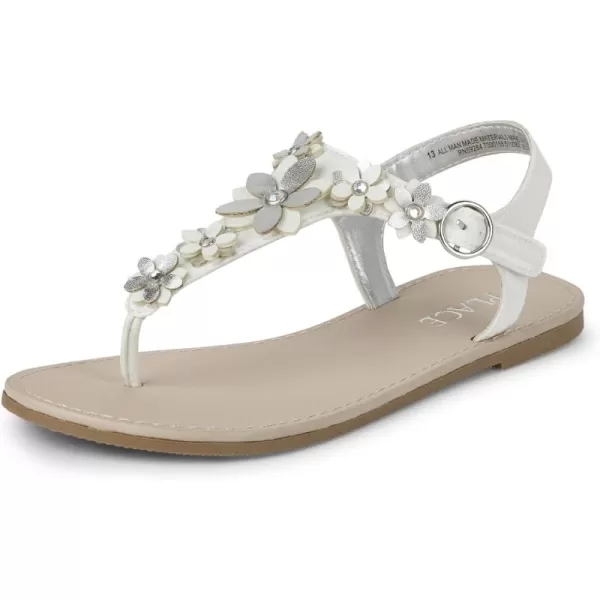 The Children's Place Girl's T-Strap Sandals with Ankle Buckle