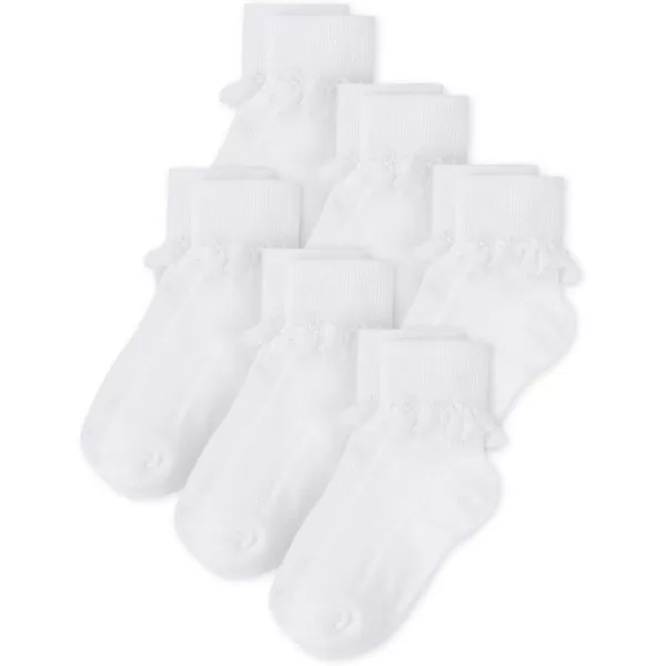 The Children's Place Girls' Turn Cuff Socks 6-Pack