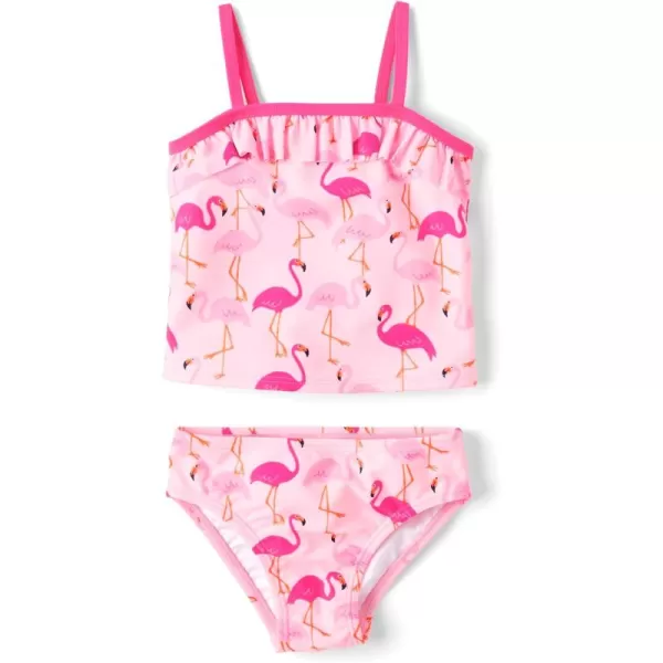 The Children's Place Girls' and Toddler 2 Piece Tankini Swimsuit
