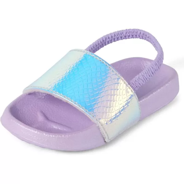 The Children's Place Girl's and Toddler Slides with Backstrap Sandal