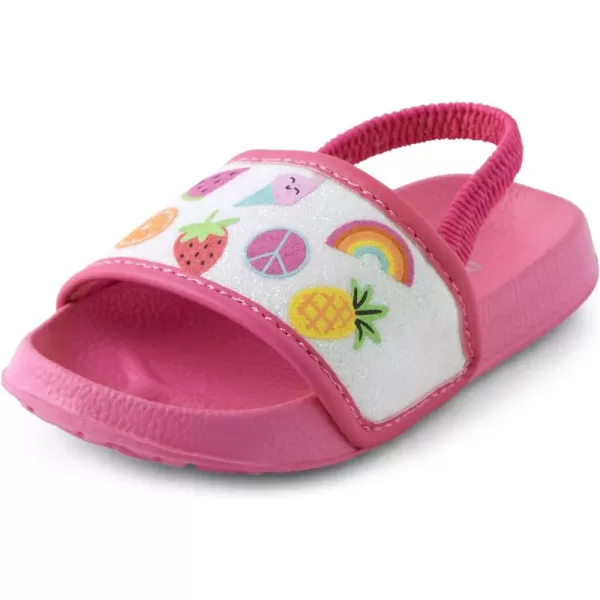 The Children's Place Girl's and Toddler Slides with Backstrap Sandal