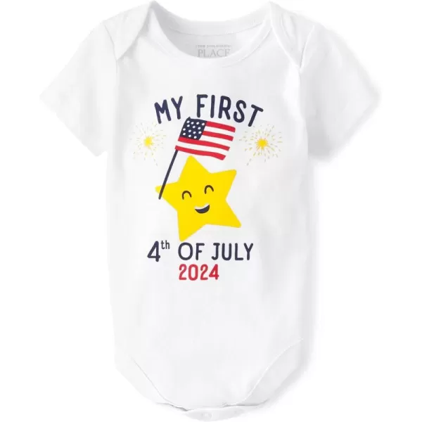 The Children's Place Unisex Baby My First Holidays Short Sleeve Graphic Bodysuits