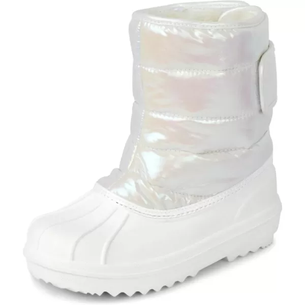 The Children's Place Unisex-Child and Toddler Faux Fur Trim Winter Snow Boots
