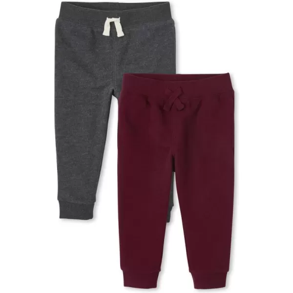 The Children's Place baby boys Active Fleece Jogger Pants 2 Pack