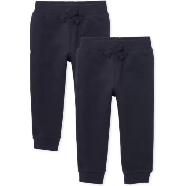 The Children's Place baby boys Active Fleece Jogger Pants 2 Pack