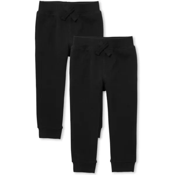The Children's Place baby boys Active Fleece Jogger Pants 2 Pack
