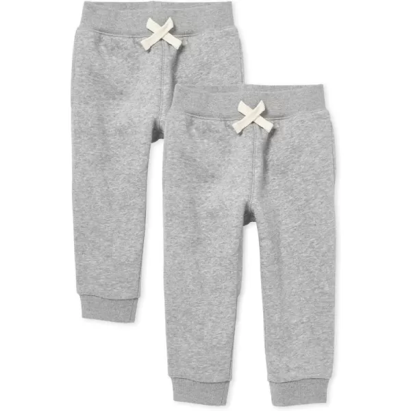 The Children's Place baby boys Active Fleece Jogger Pants 2 Pack