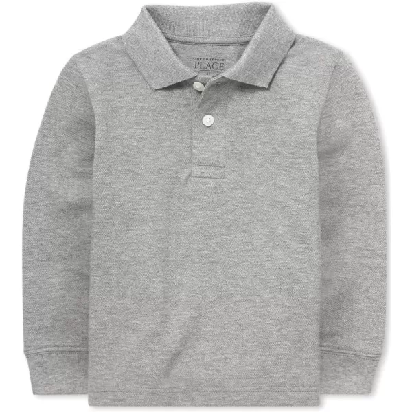 The Children's Place baby boys Long Sleeve Pique Polo