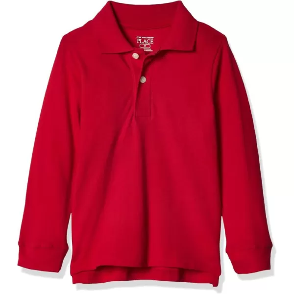 The Children's Place baby boys Long Sleeve Pique Polo