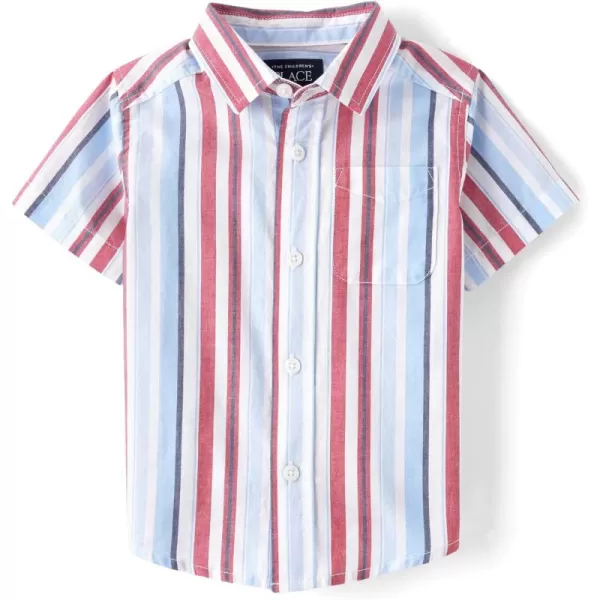 The Children's Place baby boys Short Sleeve Button Down Shirt