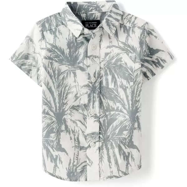 The Children's Place baby boys Short Sleeve Button Down Shirt