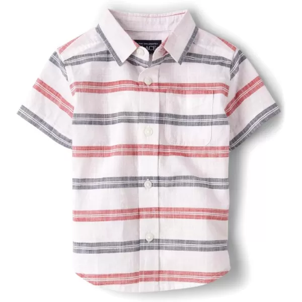 The Children's Place baby boys Short Sleeve Button Down Shirt