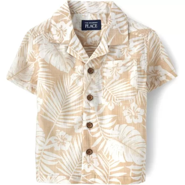 The Children's Place baby boys Short Sleeve Button Down Shirt