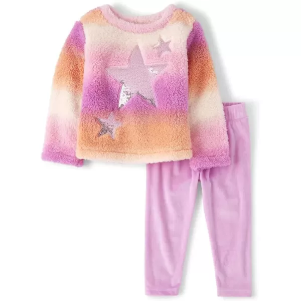 The Children's Place baby-girls And Toddler 2 Piece Outfit, Long Sleeve Top and Pant Active Playwear Set